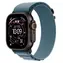 Apple Watch Alpine Loop 49 mm Jasnoniebieski Czarny Titan / Pasek tekstylny / Rozmiar M / 145-190 mm