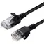 MicroConnect CAT6a U/UTP Slim 0,15 m czarny / Kabel krosowy / RJ-45