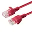 MicroConnect CAT6a U/UTP Slim 1m czerwony / Kabel sieciowy / RJ-45