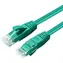 MicroConnect CAT6a U/UTP 0,3 m zielony / kabel krosowy / RJ-45 / PoE / osłona LSZH