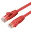 MicroConnect CAT6a U/UTP 0,3m czerwony / kabel krosowy / RJ-45 / PoE / płaszcz LSZH