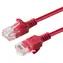 MicroConnect CAT6a U/UTP Slim 0,5m czerwony / Kabel krosowy / RJ-45