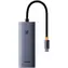 Baseus UltraJoy szary / hub USB 5v1 / 1x HDMI 4K 30Hz / 4X USB-A 3.0