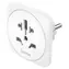 Uniwersalny adapter wtyczki HAMA do EU / Adapter wtyczki podróżnej / 3-biegunowy / 110-250 V