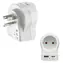 Adapter podróżny HAMA do USA (typ B) biały / Adapter podróżny / USB-C PD 20 W / USB-A 18 W / 3-pinowy.