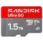 SanDisk Ultra GO microSDXC 1,5 TB / karta pamięci microSD / UHS-I U1 V10 / odczyt: do 190 MB/s / A1 / Full HD