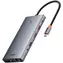 Baseus PortalJoy 13w1 szary / Stacja dokująca / 2x HDMI / DisplayPort / VGA / USB-A 3.1 / USB-C PD / RJ45