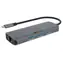 Icy Box IB-DK4034a-CPD srebrny / Stacja dokująca / USB-C / 3x USB-A 3.2 Gen2 / HDMI / RJ-45 / 100W PD