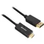 Sharkoon DisplayPort 1.2 - HDMI 4K czarny / Adapter / Aktywny / 60 Hz / 1 m