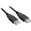 Sharkoon czarny / Przedłużacz / USB 2.0 AA / 2 m