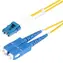 StarTech 50 m żółty / Światłowód / LC/SC / OS2 jednomodowy / Duplex / LSZH