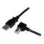 StarTech USB-A - USB-B czarny / Kabel / Złącze kątowe / USB 2.0 / 1 m