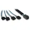 Inter-tech 88885670 czarno-niebieski / Kabel / SFF-8643 - 4X SATA / 12 Gb/s / 50 cm