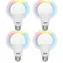 Alecto SMART-BULB10 / Inteligentna żarówka LED / Wi-Fi / RGB / E27 / 4 szt.