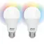 Alecto SMART-BULB10 2szt. / Inteligentna żarówka LED / E27 / Wi-Fi / RGB / 2700K / ściemnialna