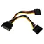 StarTech SATA Power Y Splitter czarny / Kabel zasilający / SATA 15-pin > 2x SATA 15-pin / 0,15 m