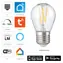 Alecto SMARTLIGHT120 / Inteligentna żarówka LED / E27 / Wi-Fi / 1800-3000K / 5W / ściemnialna