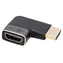 goobay / Adapter HDMI A(M)-HDMI A(F) / Kątowy / 8K/60Hz / Złącza pozłacane