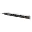 Digitus PDU 19" 7 gniazd czarna/aluminium / Listwa zasilająca / 1U / Kabel 2m / Zabezpieczenie przeciwprzepięciowe