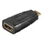 Goobay adapter Mini HDMI(M) - HDMI(F) czarny / Adapter