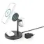 Ładowarka bezprzewodowa HAMA Qi2 z uchwytem 3w1 czarna / 15 W / adapter USB-C 45 W