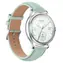 Colmi L28 srebrno-zielony, zielony pasek skórzany / Smartwatch / AMOLED / Połączenia Bluetooth / IP68