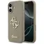Guess Silicone Big 4G Script iPhone 17 brązowy / etui