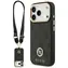 Guess 4G Strass Logo Big pasek Metalowe przyciski czarny / Tylna obudowa / MagSafe / iPhone 17 Pro