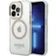 Guess Metal Outline MagSafe złoty / Tylna obudowa do iPhone 15 Pro / MagSafe / Metalowe Logo