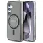 Guess Glitter Circle Classic Logo czarny / Tylna obudowa / MagSafe / do Samsung Galaxy S25