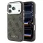 Guess PU Leather 4G Złota ramka brązowa / Tylna obudowa / MagSafe / iPhone 18 Pro Max