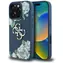 Guess Grained Roses Big 4G do iPhone'a 16 Pro niebieskie / Tylna obudowa