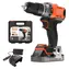 Black&Decker BCD383D1XK pomarańczowo-czarna / Wiertarko-wkrętarka udarowa akumulatorowa / 18 V / Li- ION 2.0 Ah / 45 Nm / walizka