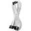 CableMod C-Series Pro biały / Kabel zasilający / 12VHPWR do 4X 8-pinowego PCIe / 90° / Wariant B