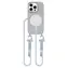 Tech-Protect MagNecklace Apple iPhone 15 Pro szary / Etui z paskiem na szyję / MagSafe