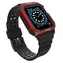 Pasek Hurtel Protect do Apple Watch 38/40/41 mm czarny, czerwony / Pasek / Z osłoną ochronną / Wytrzymały