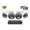 iGet HOMEGUARD HGNVK88604 / 8-kanałowy rejestrator NVR 6K / 4 kamery IP67 6K / PoE / Audio / Wykrywanie AI / LAN / HDMI