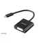 Akasa AK-CBCA09-15BK czarny / adapter USB-C do DVI / 15 cm