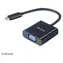 Akasa AK-CBCA03-15BK black / USB-C - VGA adapter