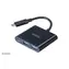 Akasa AK-CBCA08-15BK black / USB-C reduction / Power Delivery / 2x USB-A 3.0 / 15 cm