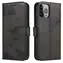 Hurtel Magnet Case czarny / Etui / Asus Zenfone 9 / z klapką / magnetyczny / portfel z podstawką