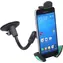 Uchwyt na telefon i GPS z Compass MAX czarny / Uchwyt samochodowy / Przyssawka / Ramię 15 cm / Obrotowy 360°