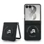 Karl Lagerfeld Heads Magnetic do Galaxy Z Flip8 czarny / Etui / Skóra ekologiczna / Karl i Choupette