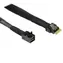 Kabel Inter-tech SFF-8654 4i - SFF-8643 czarny / Kabel danych / SAS-3 / 24 Gb/s / 0,7 m