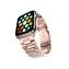 Pasek metalowy Mercury do zegarka Apple Watch 38/40/41 mm w kolorze różowego złota / Pasek / Stal nierdzewna / Zapięcie magnetyczne