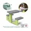 Smoby Stołek Life zielono-szary / z 2 ławkami / 81 × 54 × 49 cm / od 2 lat