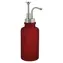 Dozownik do mydła Spirella Yoko czerwony / szkło / 280 ml