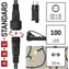 Emos D1AW01 CONNECT / Łańcuch startowy z zasilaczem / 100 LED / 10 m / ciepła biel / IP44
