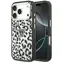 Guess Leopard Glitter Triangle Logo czarny / Tylna obudowa / MagSafe / iPhone 17 Pro, 18 Pro