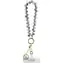 Pasek na nadgarstek Guess 4G Charm Crystals czarny / Pasek do telefonu / Uniwersalny